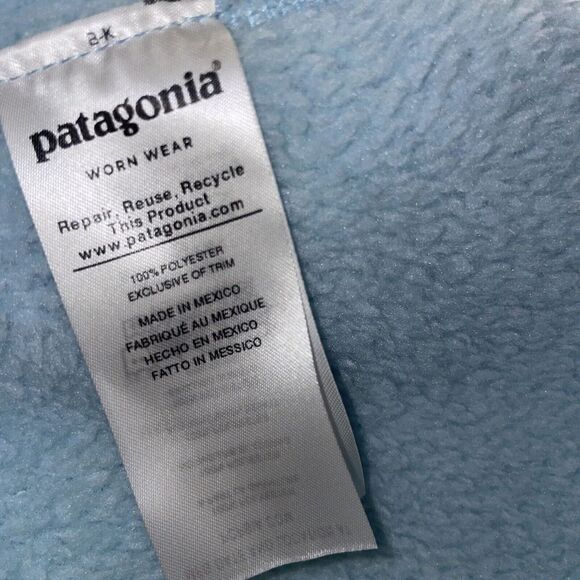Patagonia Powder Blue Re-Tool Snap T Sweatshirt Fleece 25443 Womens Small - Picture 6 of 7